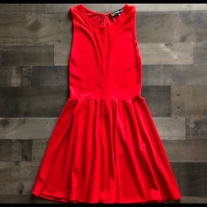 For Love & Lemons Lulu Red Mesh Dress